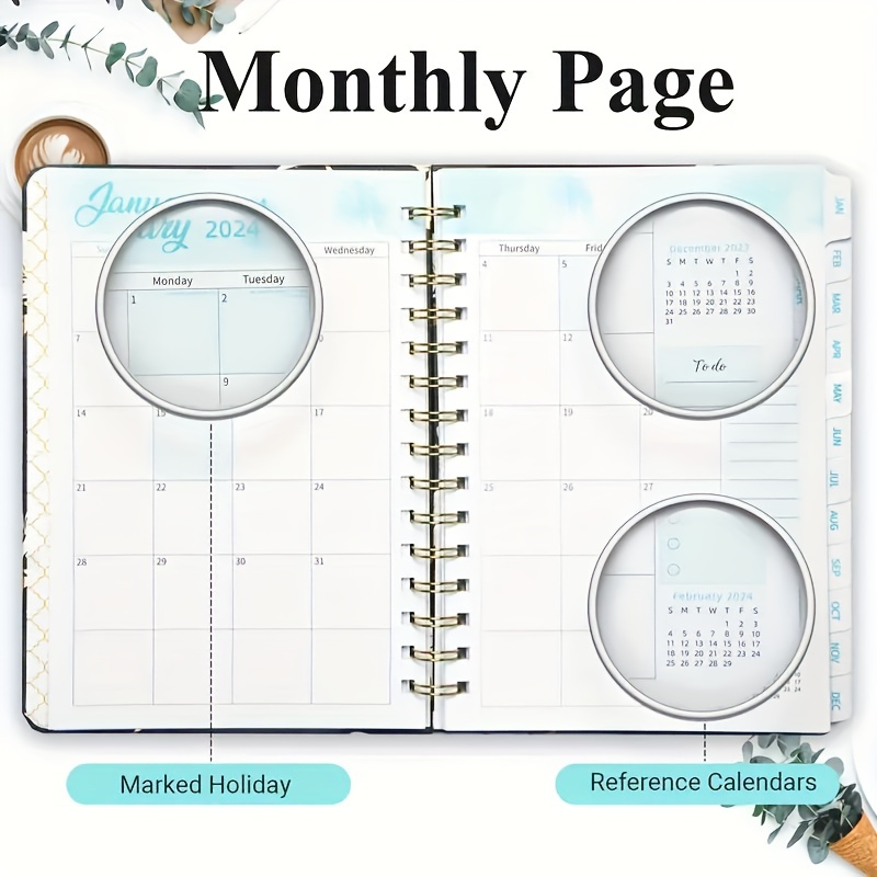 Planner 2024 Academic Planner January december 2024 Weekly - Temu