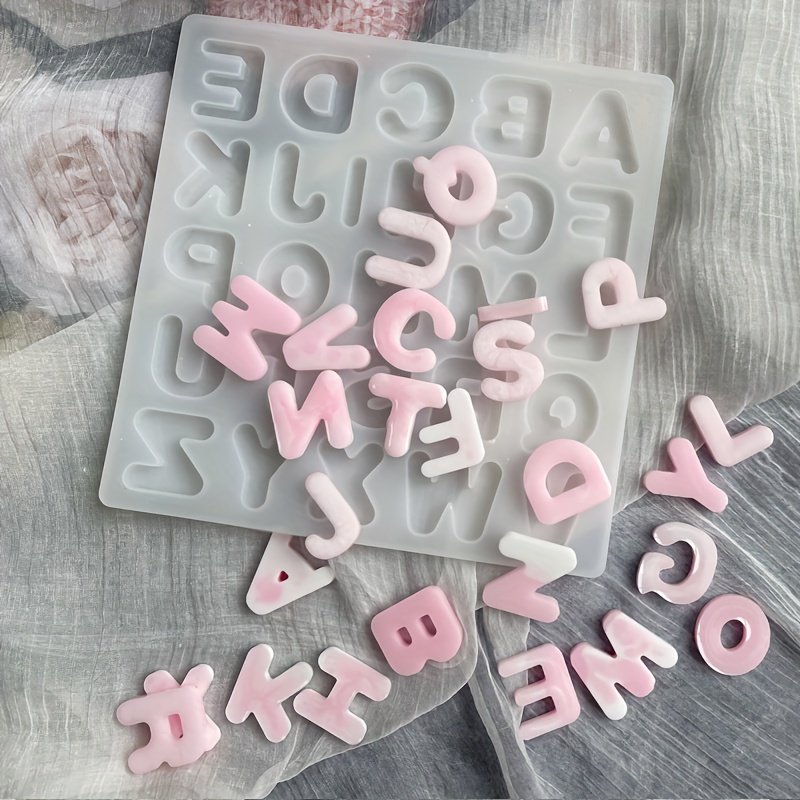 Alphabet Chocolate Mold 3d Silicone Mold Letters Candy Mold - Temu