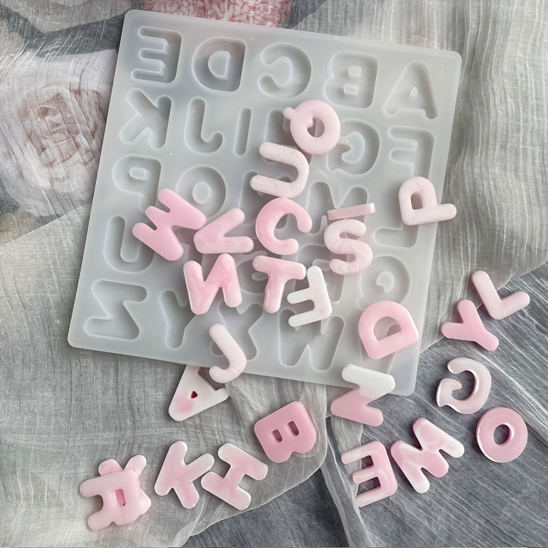 Letter Molds For Chocolate Fondant, Silicone Uppercase Lowercase Alphabet  Number Fondant Mold For Making Candy, Gummy, Biscuit, Ice Cube Tray, Cake  Decorations - Temu United Arab Emirates