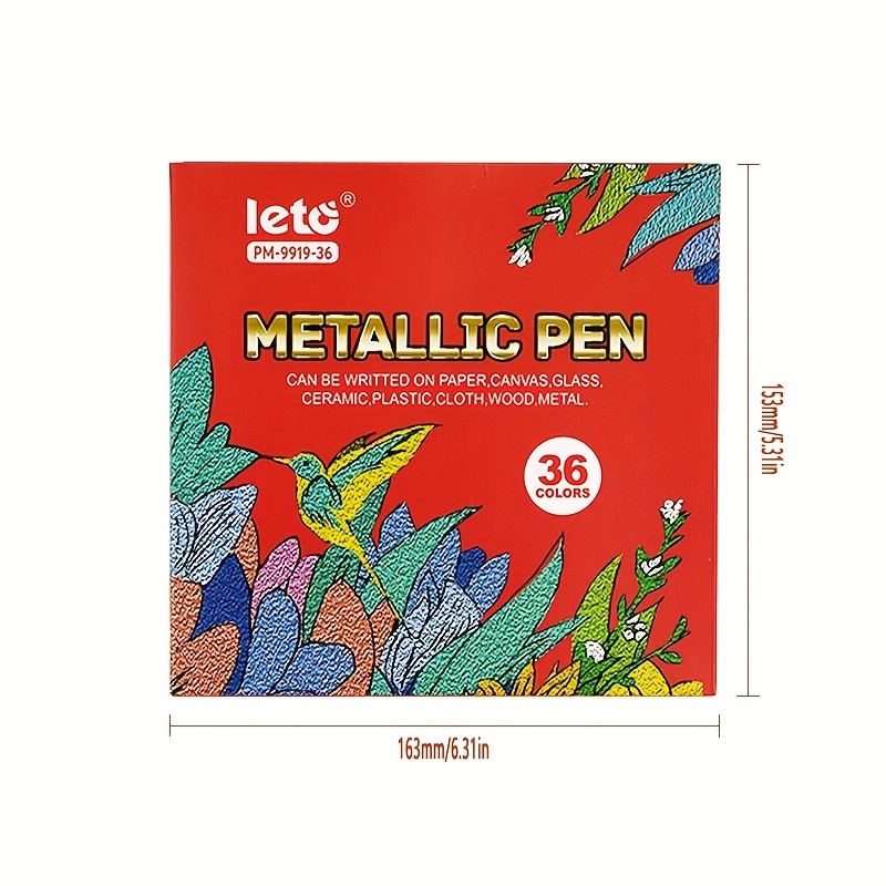 12 Colors Metal Marker Pens, Glitter Pens, Art Glitter Pens Metal Painting  Pens For Card Making, Rock, Wood, Ceramic, Glass, Scrapbooking, Christmas  Decoration Supplies - Temu