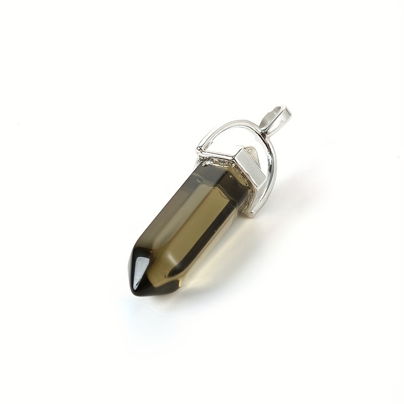 Double Pointed Hexagonal Column Pendant for Necklace