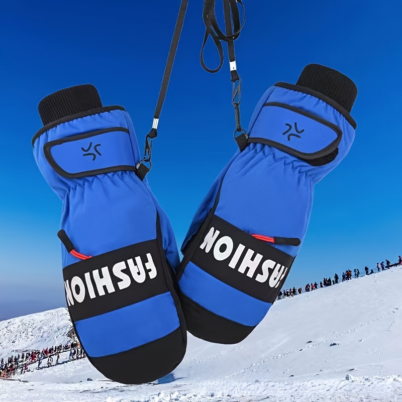 1 Paar Winter Skihandschuhe, Verdickte Warme Handschuhe, Outdoor