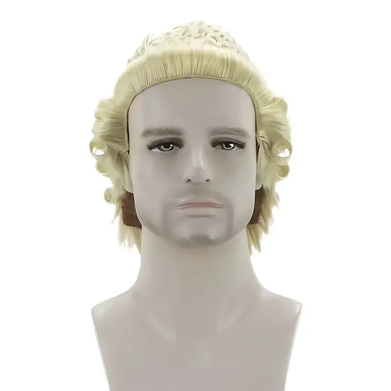 Lawyer Judge Cosplay Wigs Short Blonde Curly Wigs Synthetic Fiber Hair  Replacement Wigs For Cosplay Halloween Costume Prom Party Use - Temu