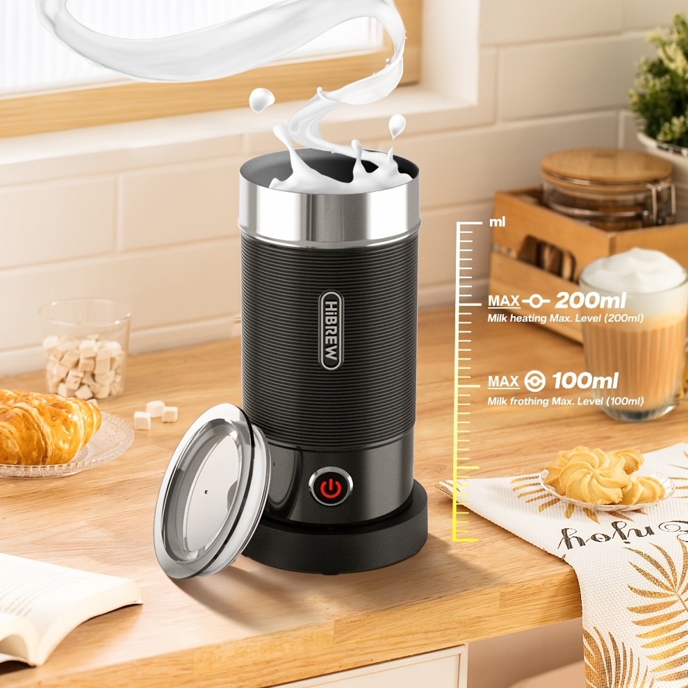 Fully Automatic Milk Frother And Warmer - Perfect For Hot And Cold Lattes,  Cappuccinos, And Chocolate Drinks - Cool Touch Technology For Safe Use -  M1a - Temu