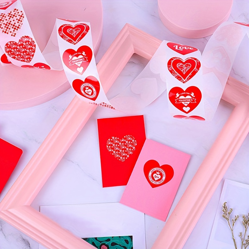 100pcs Valentine's Day Love Heart Stickers