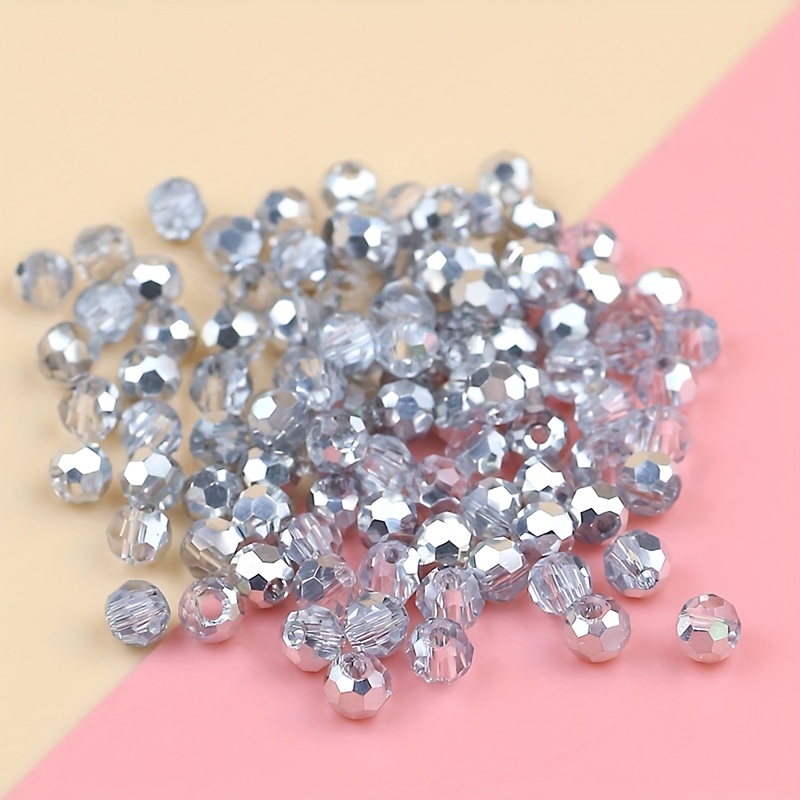 Blausky 40 Glasperlen 12mm Bunt - Facettiert Zum Auffädeln Basteln