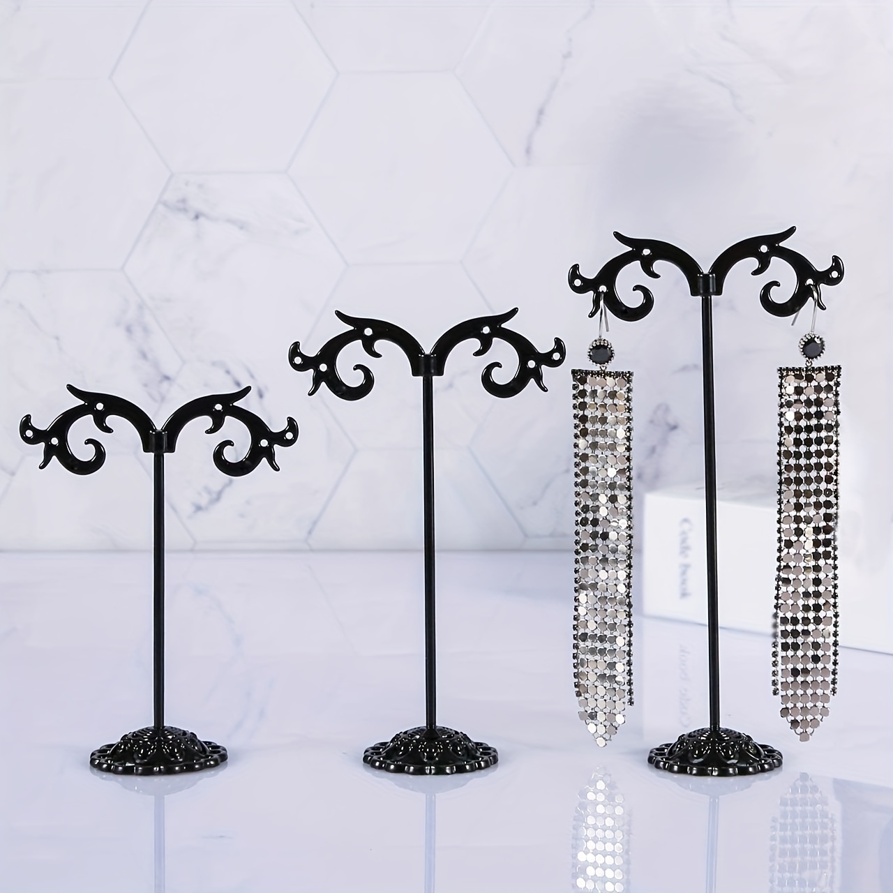 3pcs Set Hook Earring Stand Display