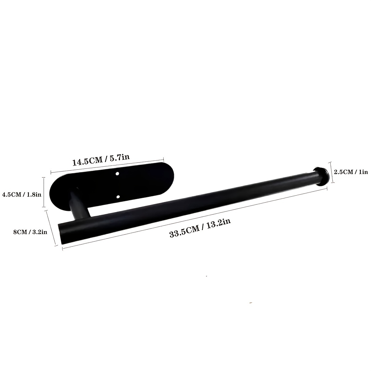 Metal Roll Kitchen Storage Rack Wall mounted Single Hand Operable