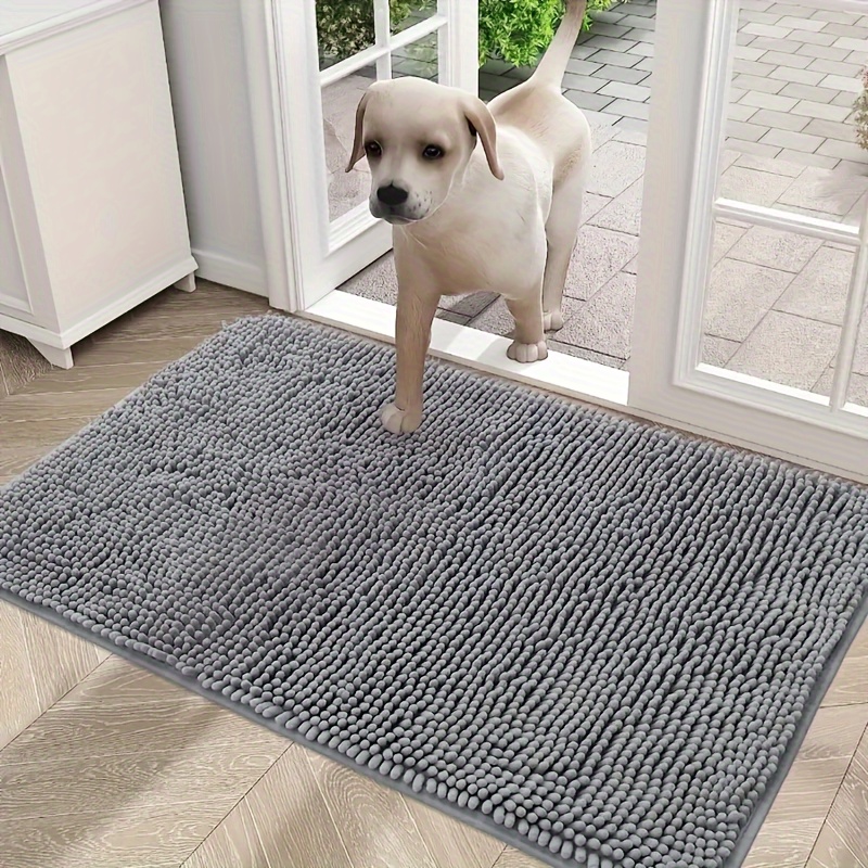 

Dog Door Mat For Muddy Paws Absorbs Moisture And Dirt Absorbent Non-slip Washable Mat Quick Dry Microfiber Mud Mat For Dogs Entry Indoor Door Mat For Inside Floor