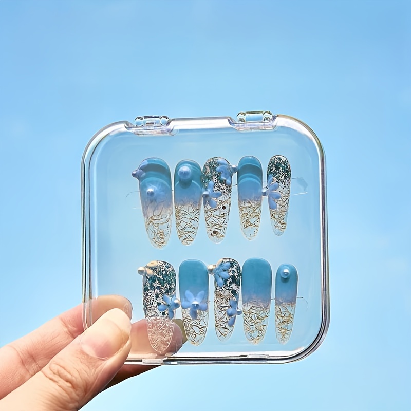 Transparent Nail Art Accessories Storage Box Packaging Box - Temu