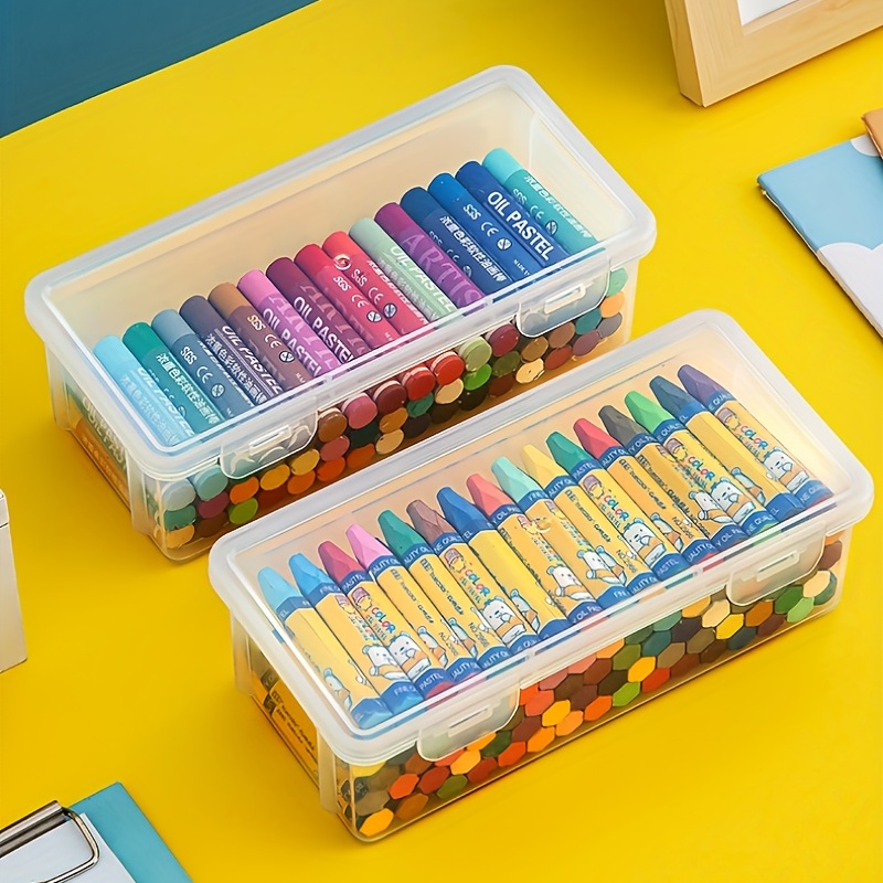 Large Capacity Pencil Box - Hard Plastic Case For Organizing Painting,  Watercolor, Drawing Tools And More - Perfect For School Supplies And Office  Use - Temu Hungary