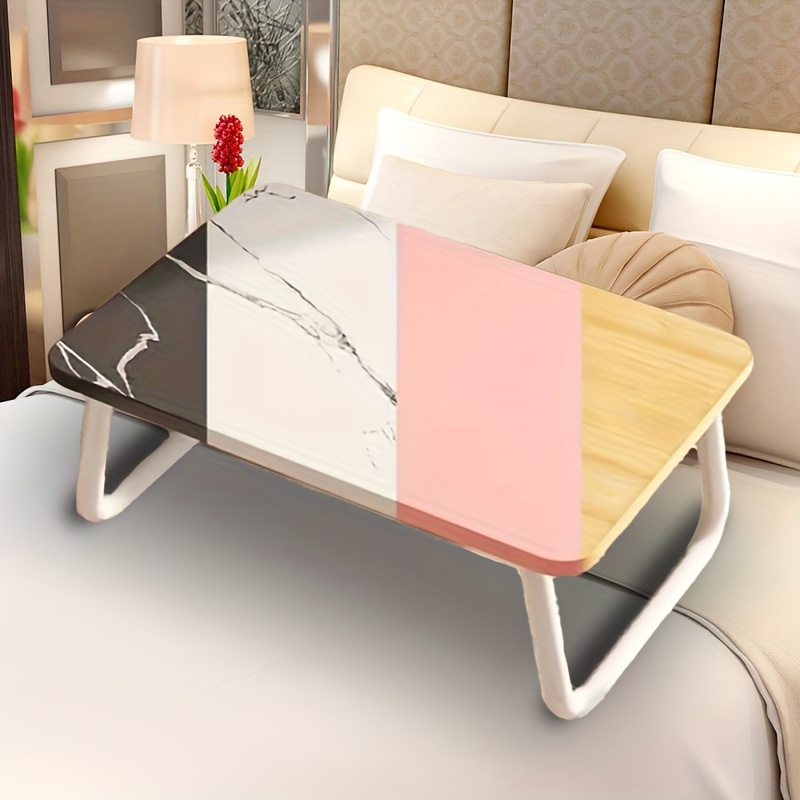  Mesa plegable de madera con altura ajustable y patas de madera  plegable y portátil, mesa cuadrada de estudio para sala de estar. : Hogar y  Cocina