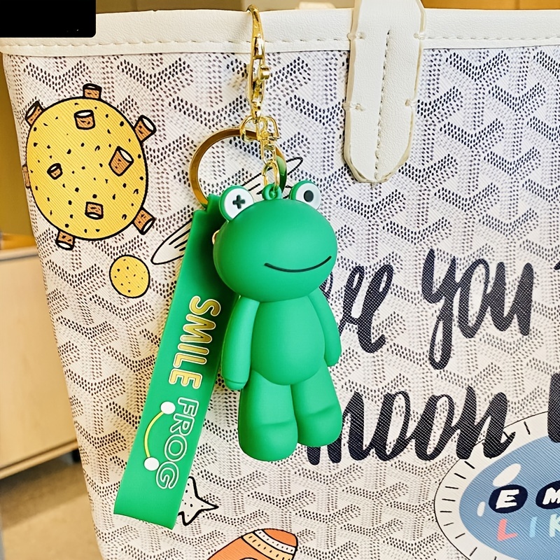 1pc Cute Three-dimensional Green Frog Key Chain - Perfect Bag Pendant, Car  Key Pendant, and Birthday/Party Gift