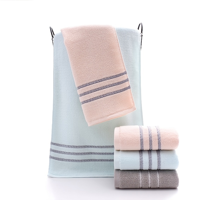 3Pcs Towel Bath Towel Set Bathroom Hand Face Shower Towels for
