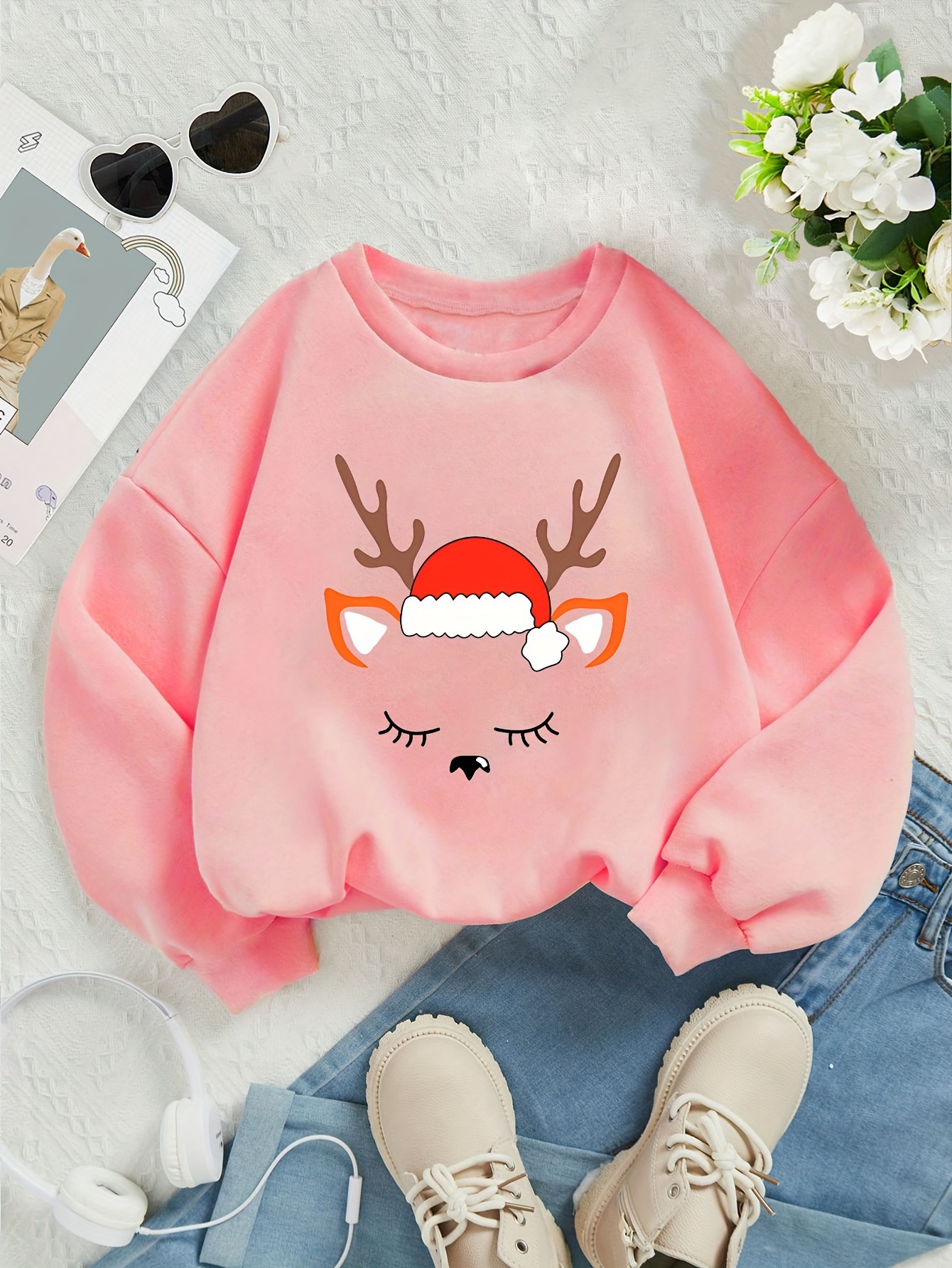 Fishing Christmas Retro Pattern Christmas Sweater Pullover - Temu