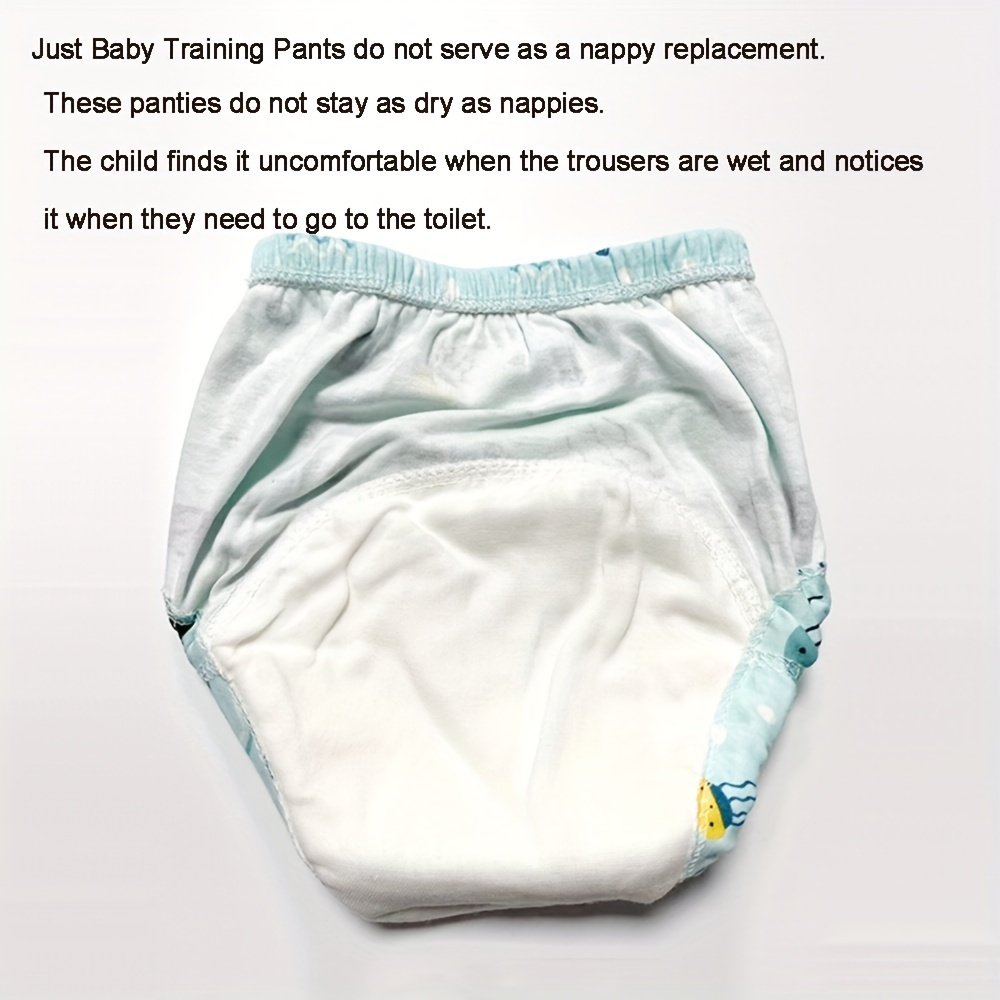  EZ Moms 6 Packs Absorption Toddler Boys Training Underwear  Cotton Training Pants 3T-4T Reusable Potty Training Underwear For Boys 3T  Training Pants Toddler Training Underwear 3t Underwear Boys : Baby