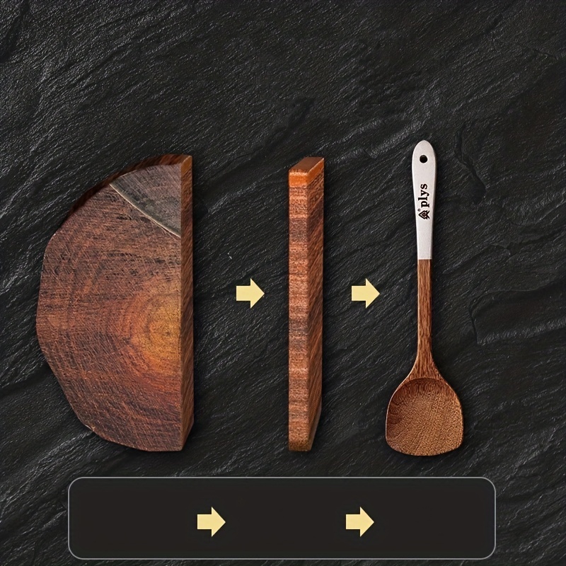 Household Kitchen Utensils Chicken Wing Wooden Pot Shovel Non-stick Pot  Special Stir-fry Shovel Fried Rice Spoon Set - Temu