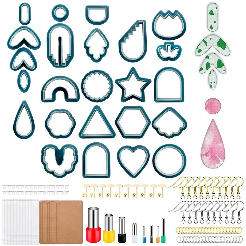 Clay Cutters Set Polymer Clay Cutters Set With 24 Shapes - Temu