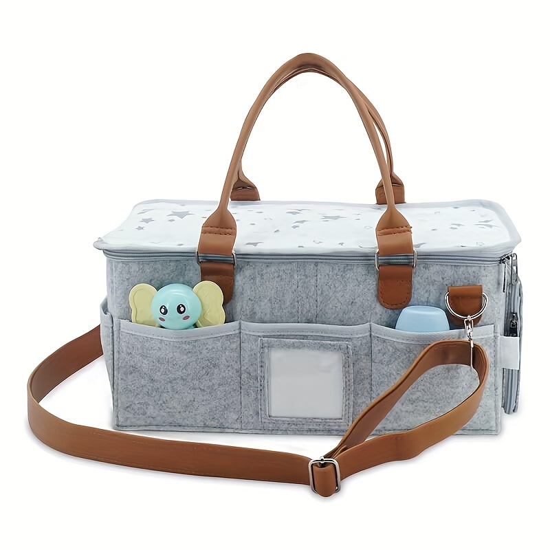 Portable Diaper Caddy Storage Bag With Roll Lid And Removable Dividers  Foldable Organizer Bag For Nursery Large Capacity Tote Bag With Multi  Pockets Shop On Temu And start Saving Temu Poland