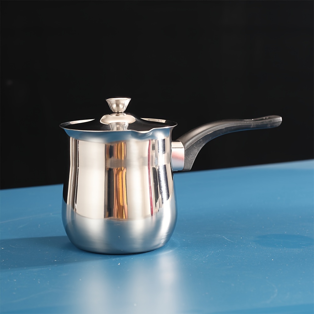 

1pc Stainless Steel Coffee Pot, Stainless Steel Latte Art Pot With Long Handle