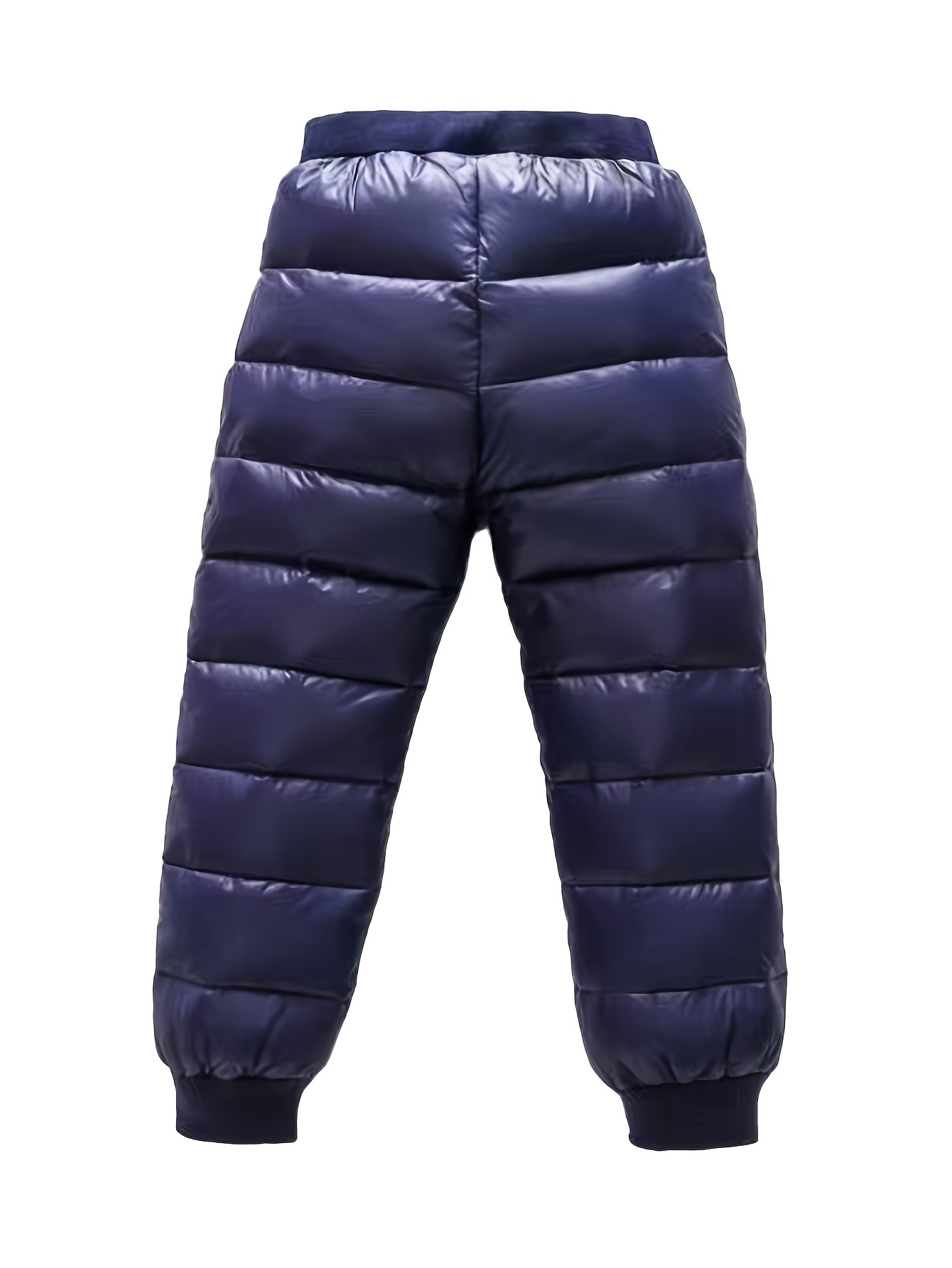 Pantalones Acolchados Forro Polar Cálido Niños Pantalones - Temu