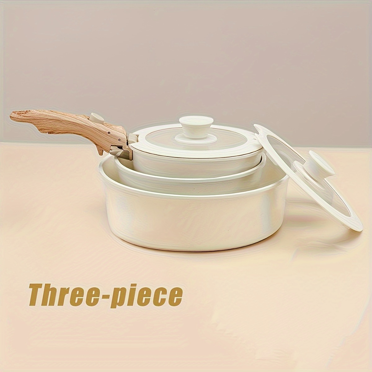 Detachable Handles Pot And Pan Set For Camping Fishing - Temu