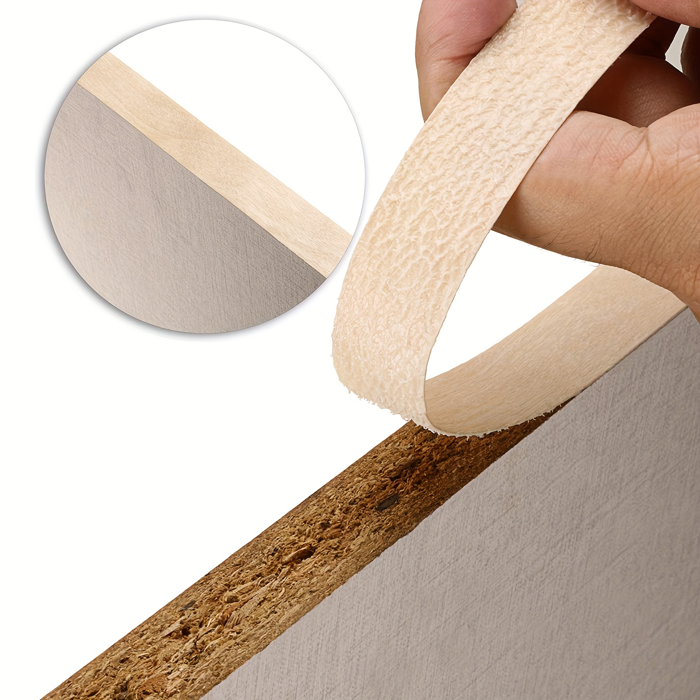 Birch Wood Veneer Wood Edge Tape With Hot Melt Adhesive - Temu