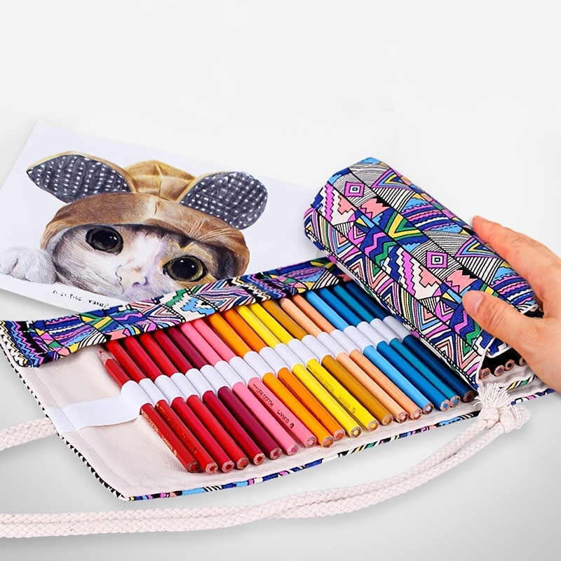 Canvas Pencil Roll-Up