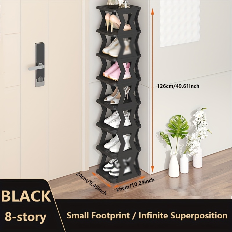 Mutil-tier Shoes Cabinet, Shoe Shelf, Vertical Shoe Rack, Storage Sturdy  Shoe Container For Entryway - Temu United Arab Emirates