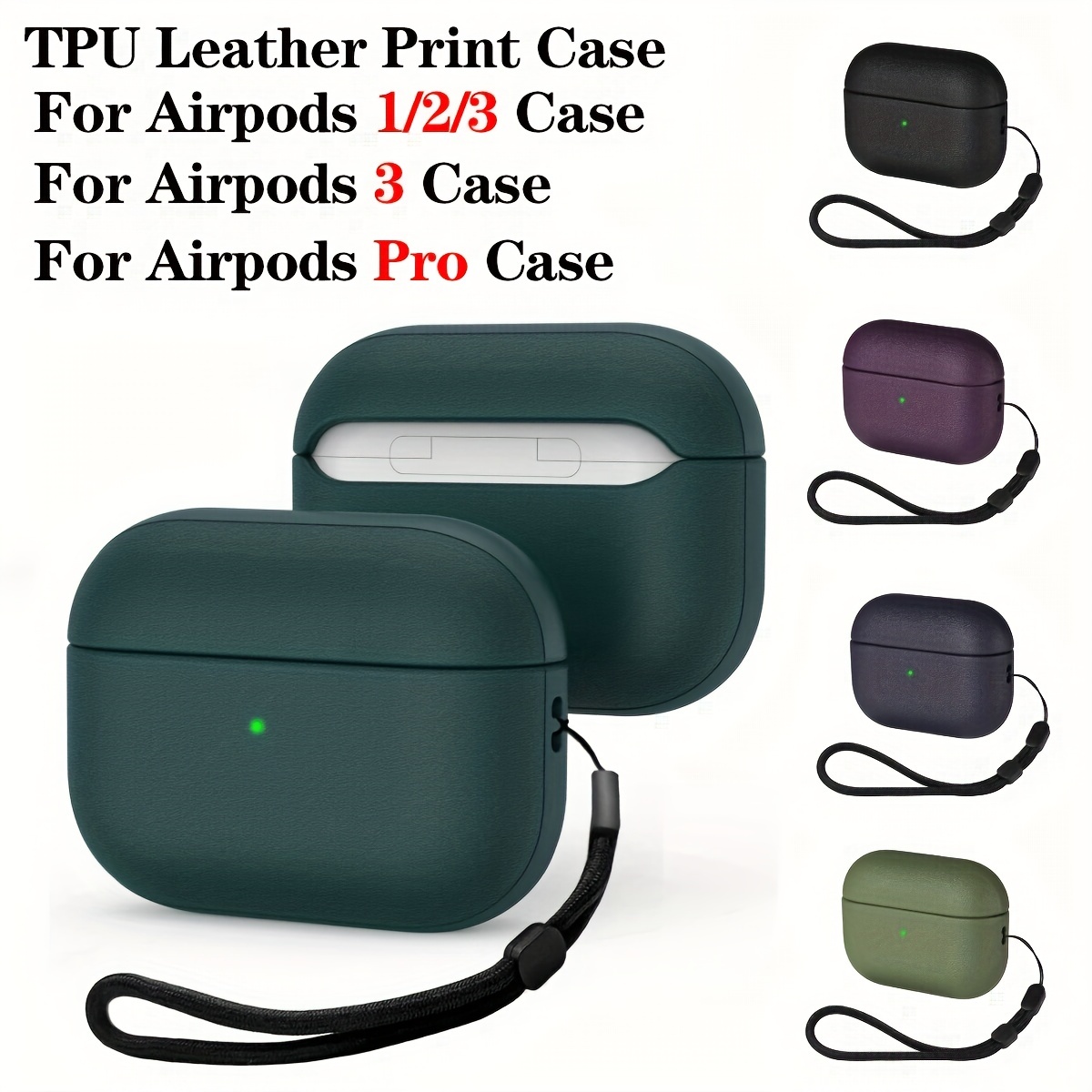 For Apple AirPods Pro 2 1 3 3rd Gen Case Slim Silicone Leather