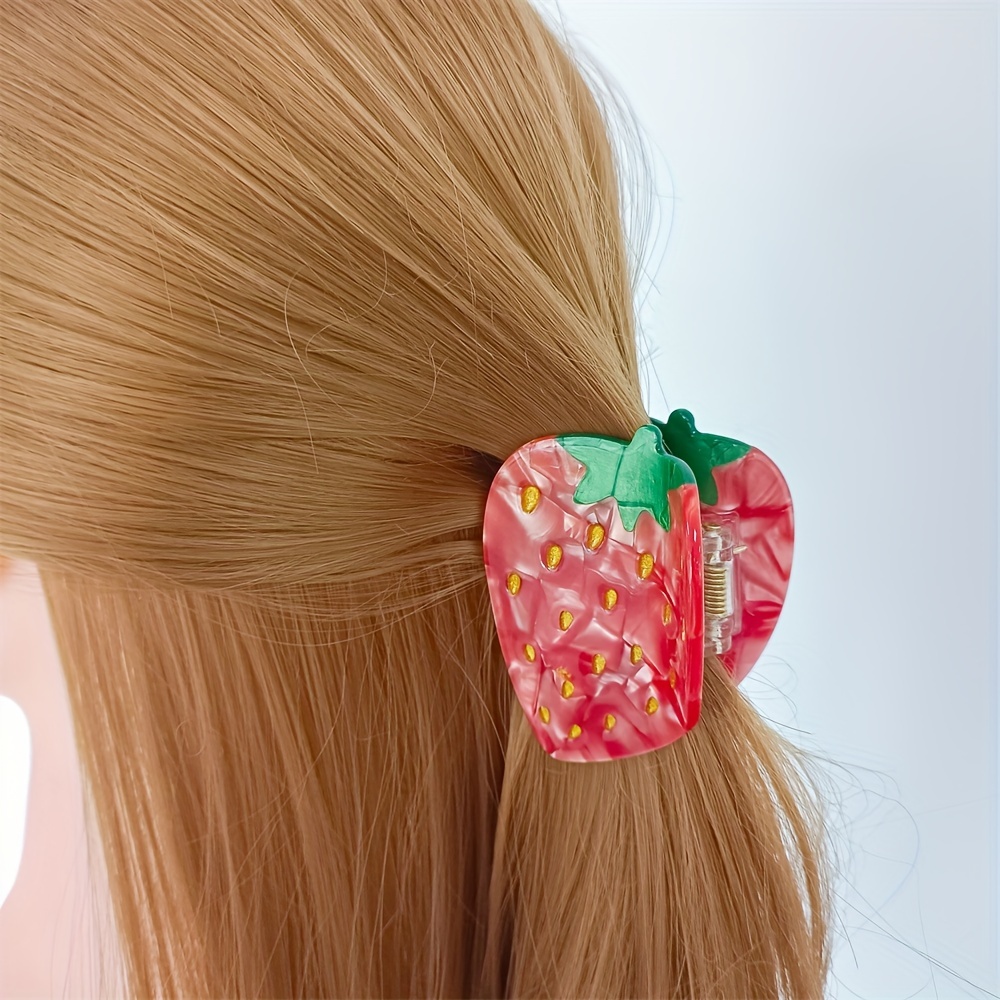 Pinzas de garra de zanahoria, pinzas para el pelo de frutas, pinzas de  mandíbula para cabello con forma vegetal, pinzas de pelo de acetato para  niñas