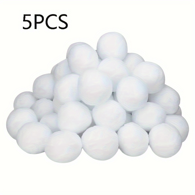 50-Pack Indoor Snowball Fight Set - Plush Snowballs for Christmas & Winter  Fun