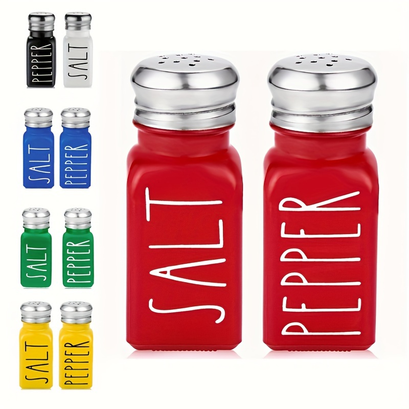 Refillable Salt Pepper Shakers Set Spice Bottles Container - Temu