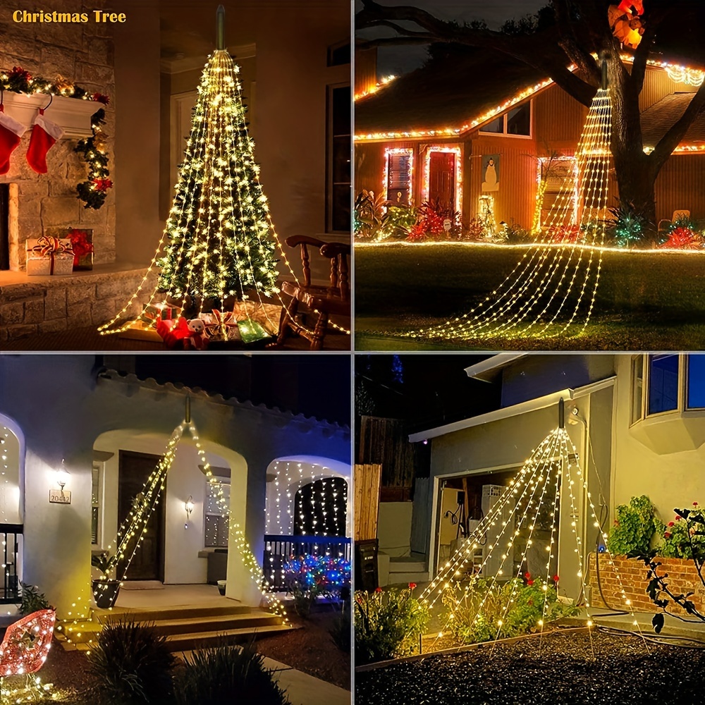 Outdoor Christmas Decorations Star String Light Usb Power 8 - Temu
