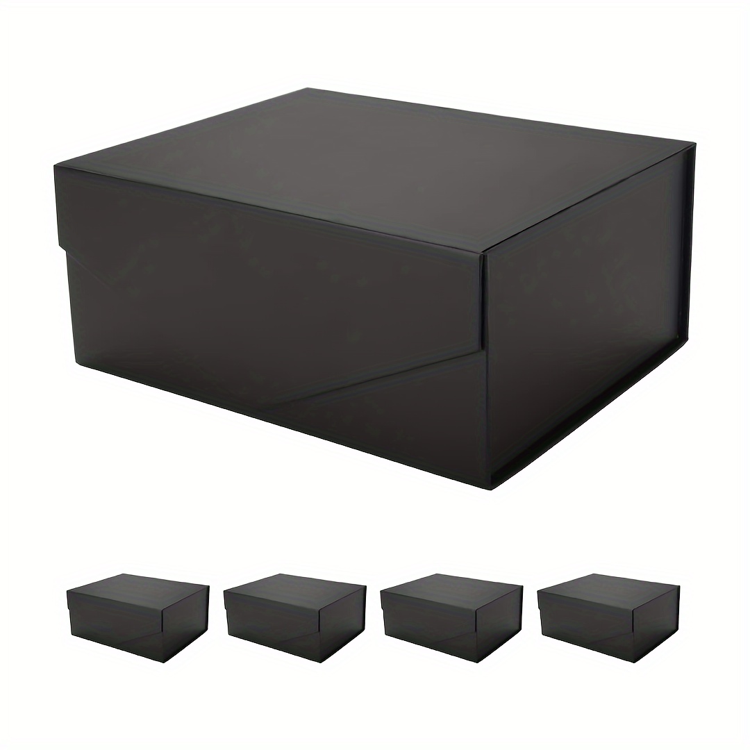 Black Gift Box With Lid Best Man Proposal Box Cardboard - Temu