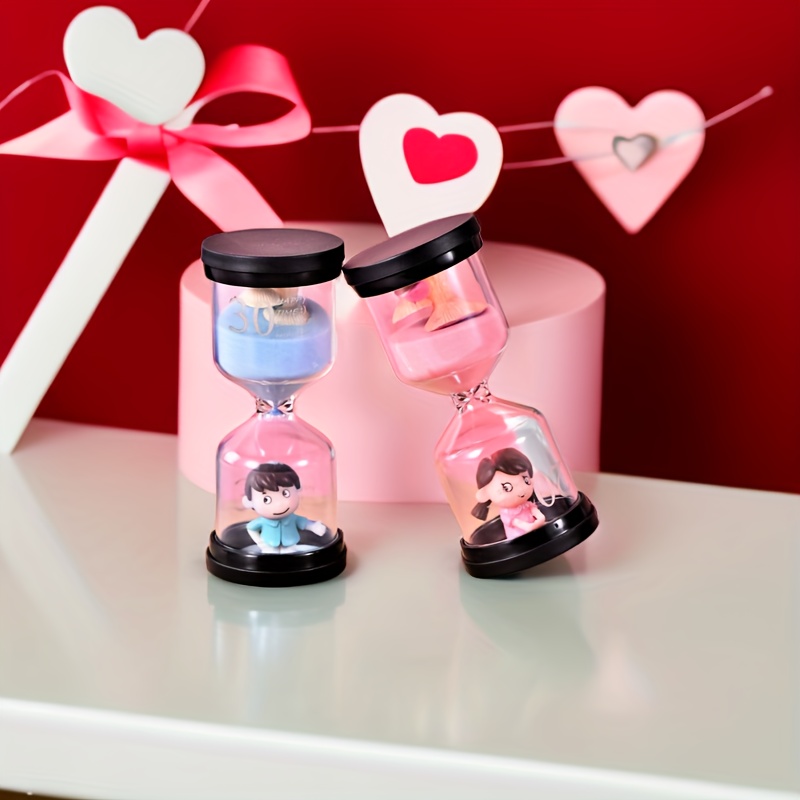2pcs Couple Hourglass Timer Ornament Creative Gift Craft Home Hourglass