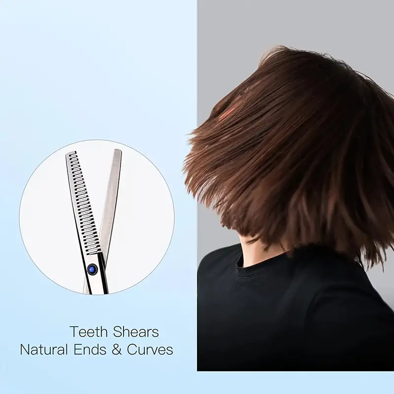 hair thinning scissors hair cutting shears professional barber hairdressing texturizing salon razor edge scissor japanese stainless steel with detachable finger ring 6 5 inch details 7