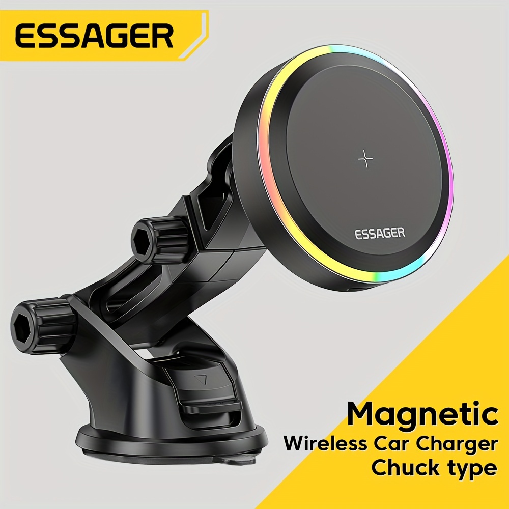 Essager Qi Wireless Charger Car Phone Holder In Car Air Vent - Temu