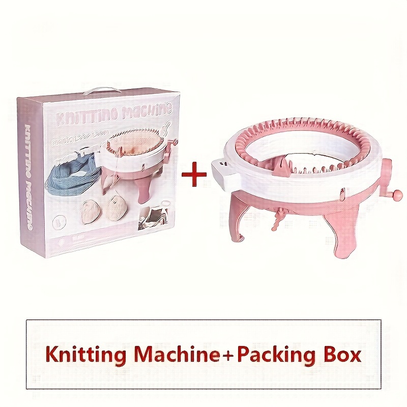 Diy 48-pin Cylindrical Hand-cranked Knitting Wool Machine, Pretend Play Toy  Handmade Knitting Scarf Hat - Temu France