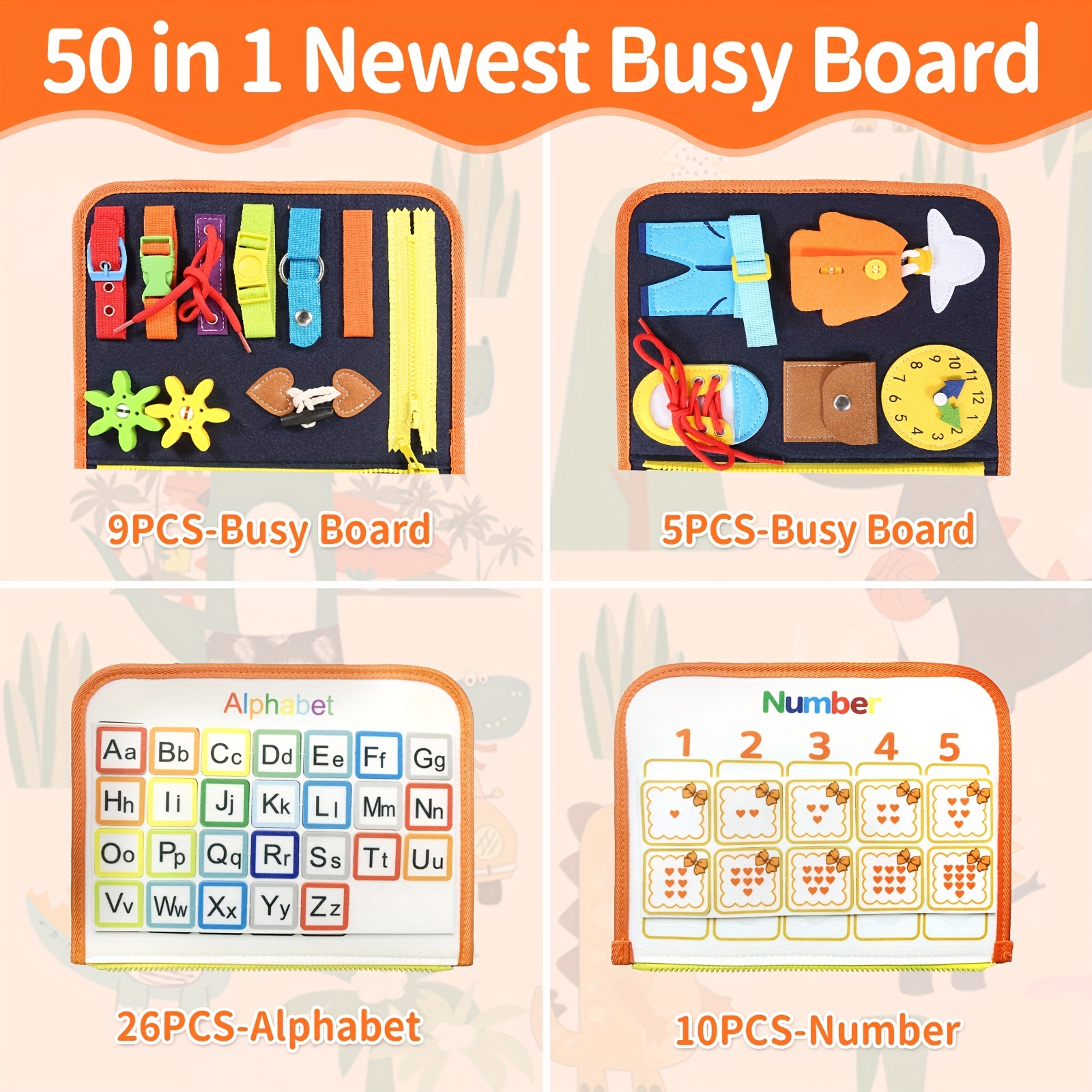 Juguetes De Aprendizaje Para Niños Pequeños Busy Board, Libros