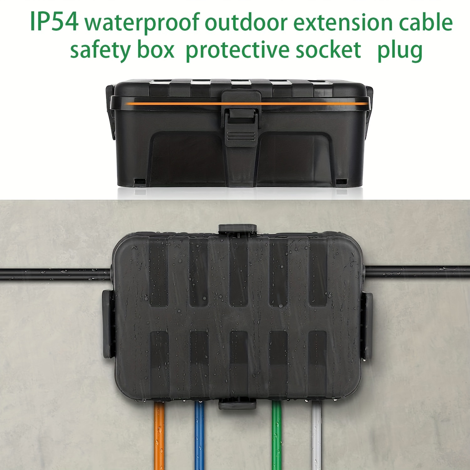  Caja eléctrica exterior impermeable, IP65 ABS impermeable  resistente a la intemperie, caja de conexiones de montaje en superficie,  conector de cable, caja de conexiones de plástico, caja de conexiones :  Herramientas