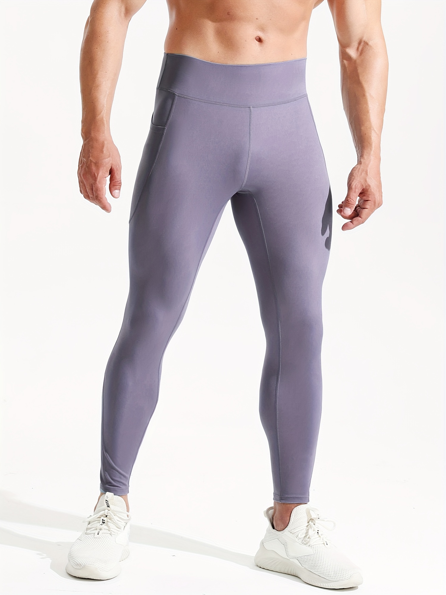 Men's Comfortable Breathable Tight Pants Yoga Track Sports - Temu Canada