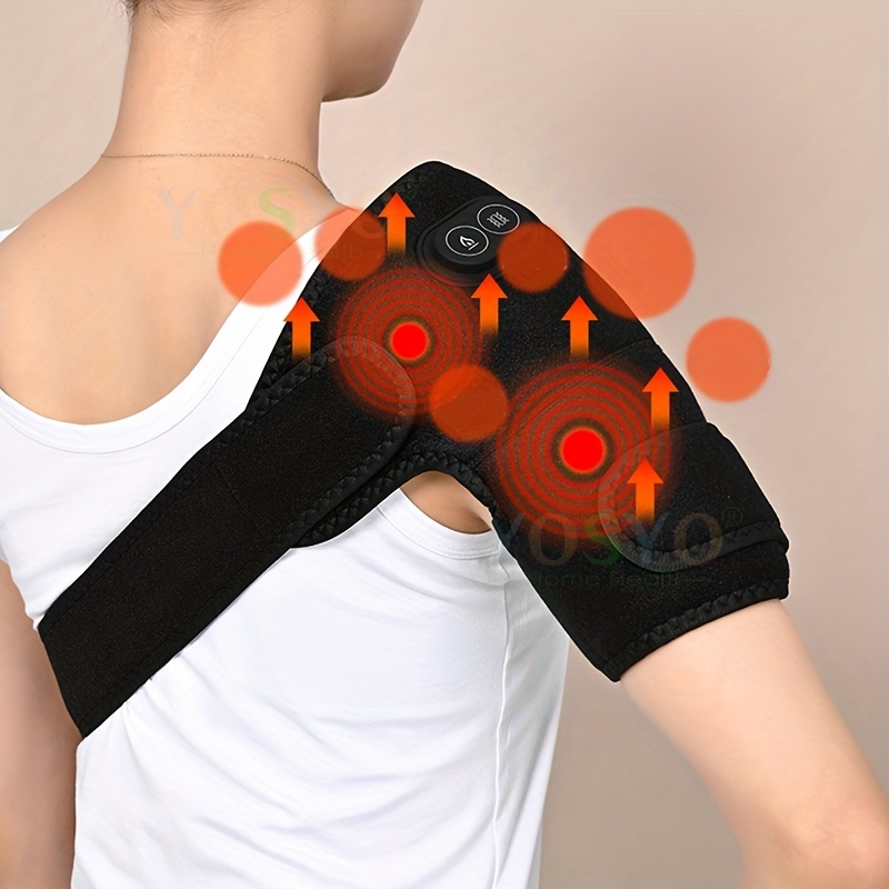 1pc Electric Heated Shoulder Strap Massage, Shoulder Massager Heating Pad, Frozen  Shoulder Pain Relief For Men And Women Heating Pad 