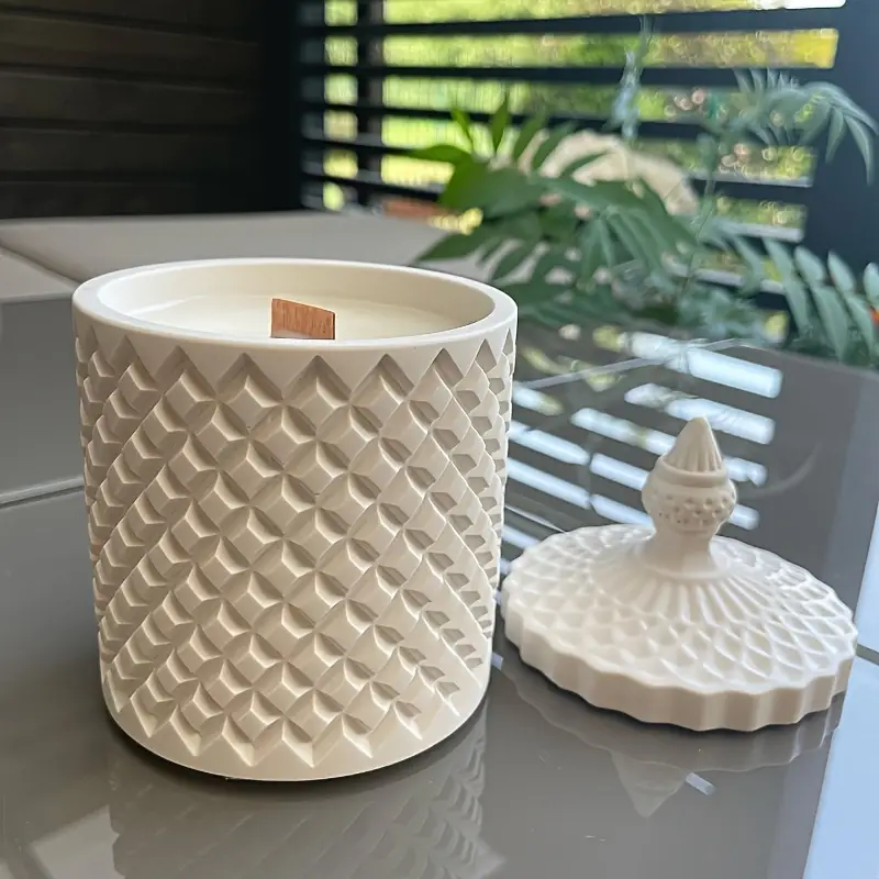 Stampo In Silicone Per Vasi 3D A Forma Di Fiore - Set Di 2 - Fai Da Te Con Resina - Foto 1