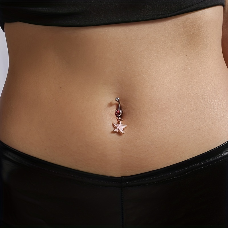 starfish belly button ring