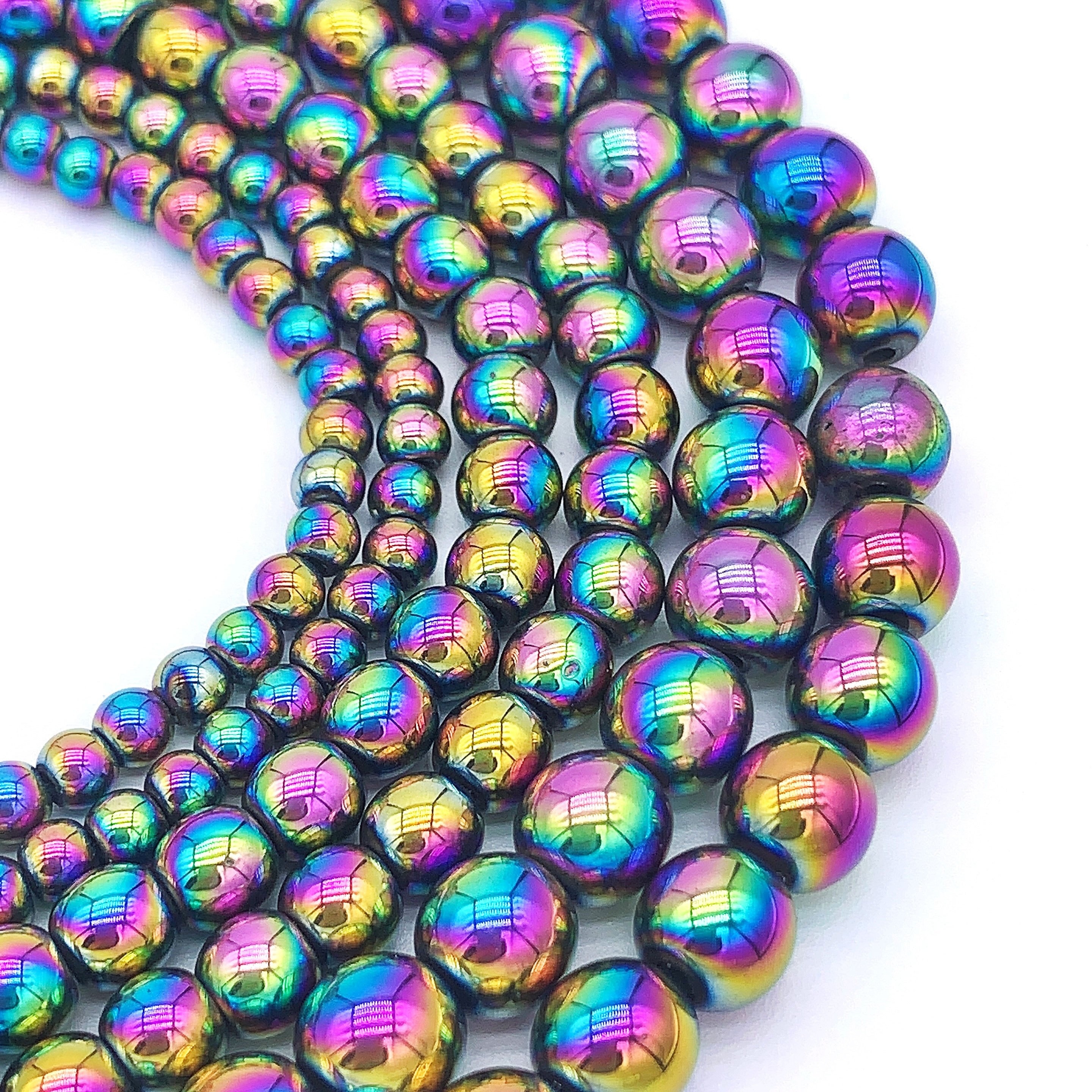 Hematite Diy Bracelet Necklace Loose Spacer Beads Jewelry - Temu