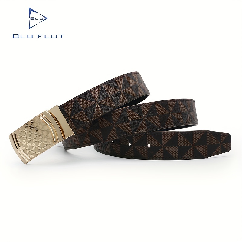 Men's Luxury Leather Belt, Fashion Leather Waist Belt For Men - Temu Bahrain
