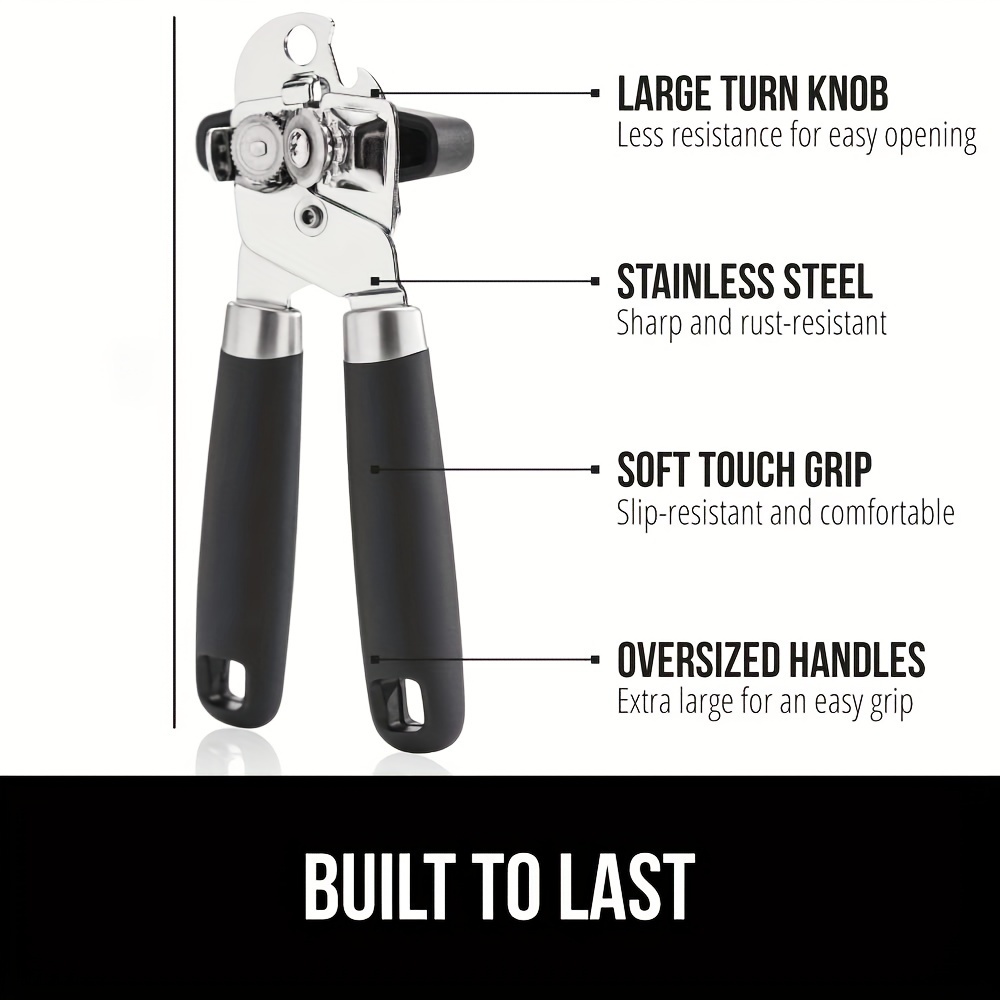 Can Opener, Kitchen Durable Stainless Steel Heavy Duty Can Opener