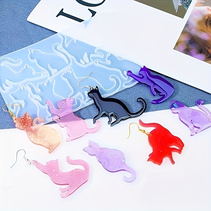 Tear Drop Earring Pendants Mold Hollow Paw Silicone Earrings - Temu