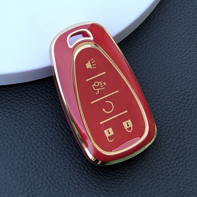 1797 for Chevy Key Fob Cover fit Chevrolet Malibu Cruze Equinox Camaro  Blazer Traverse Spark Accessories Bling Car Keychain Girly Cute 4 Button  TPU Gold : : Automotive